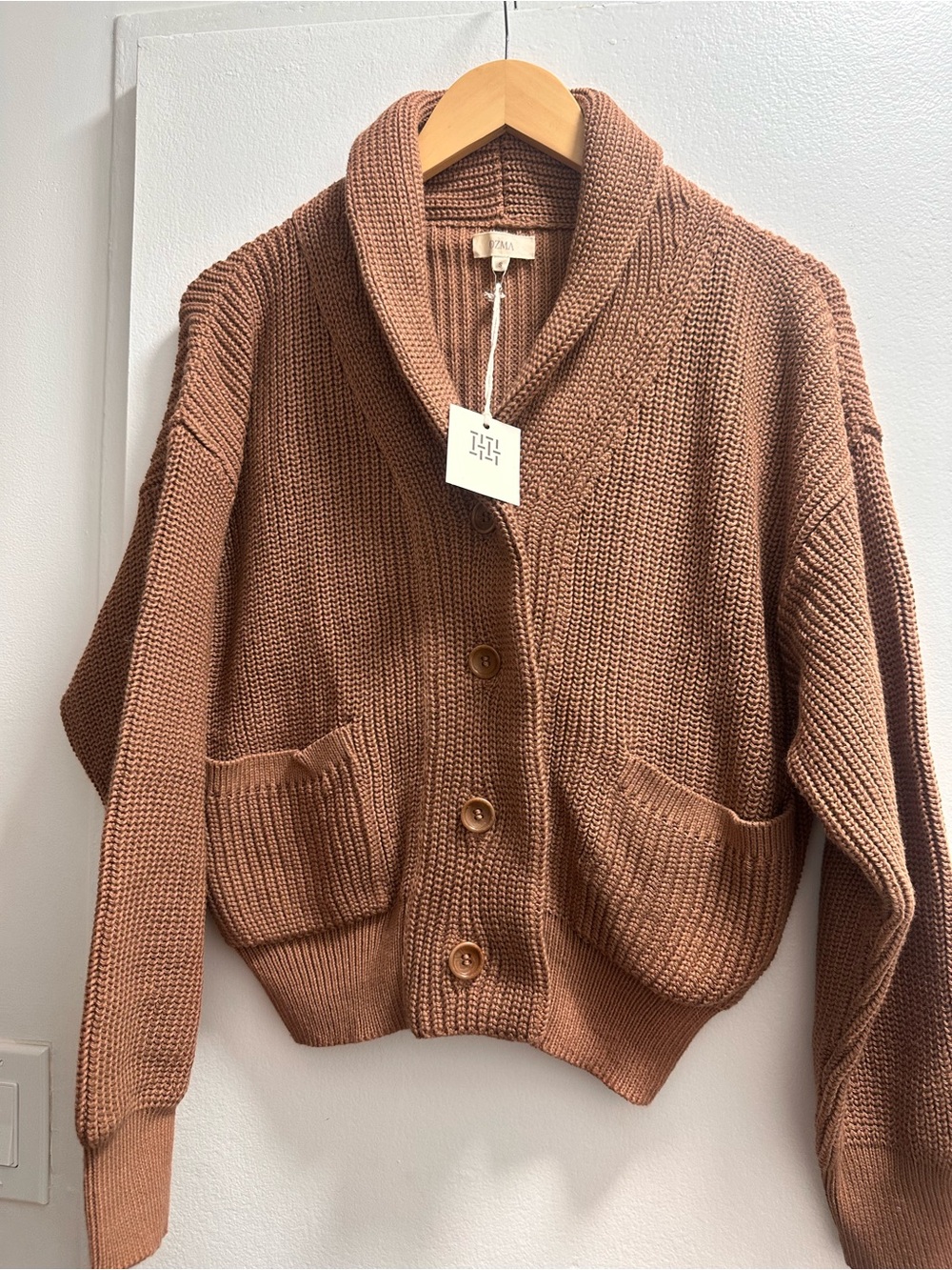 OZMA of California Tan Cardigan